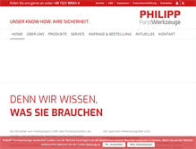 Tablet Screenshot of philipp-forstwerkzeuge.de